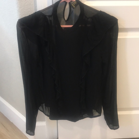 Blouse sheer with tank under - Picture 2 of 6